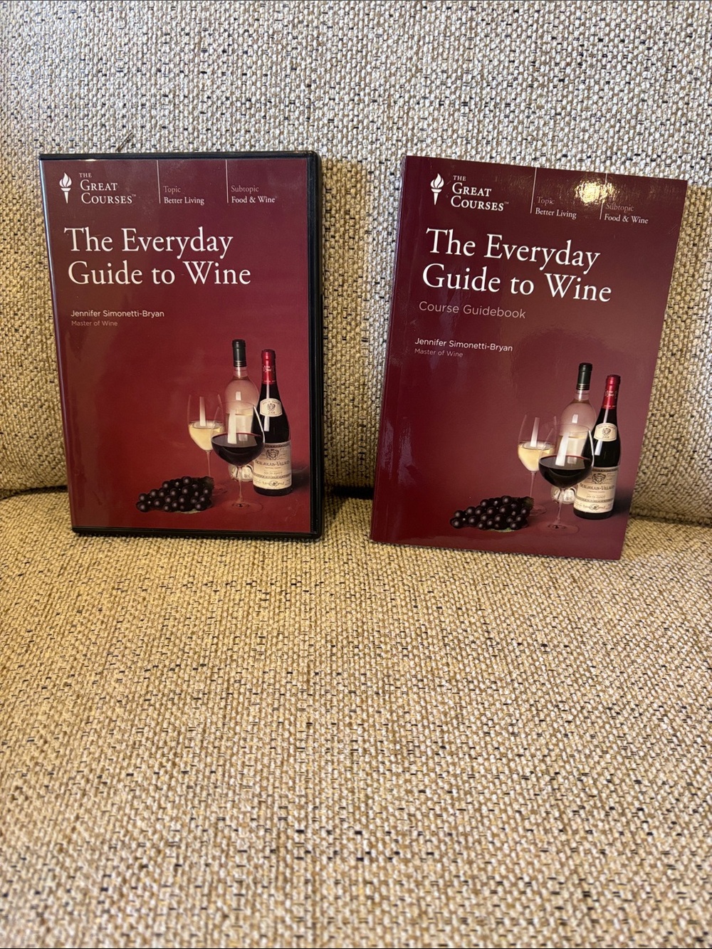 The Everyday Guide to Wine course guidebook and set of 4 CDS by - Burgundy Cover